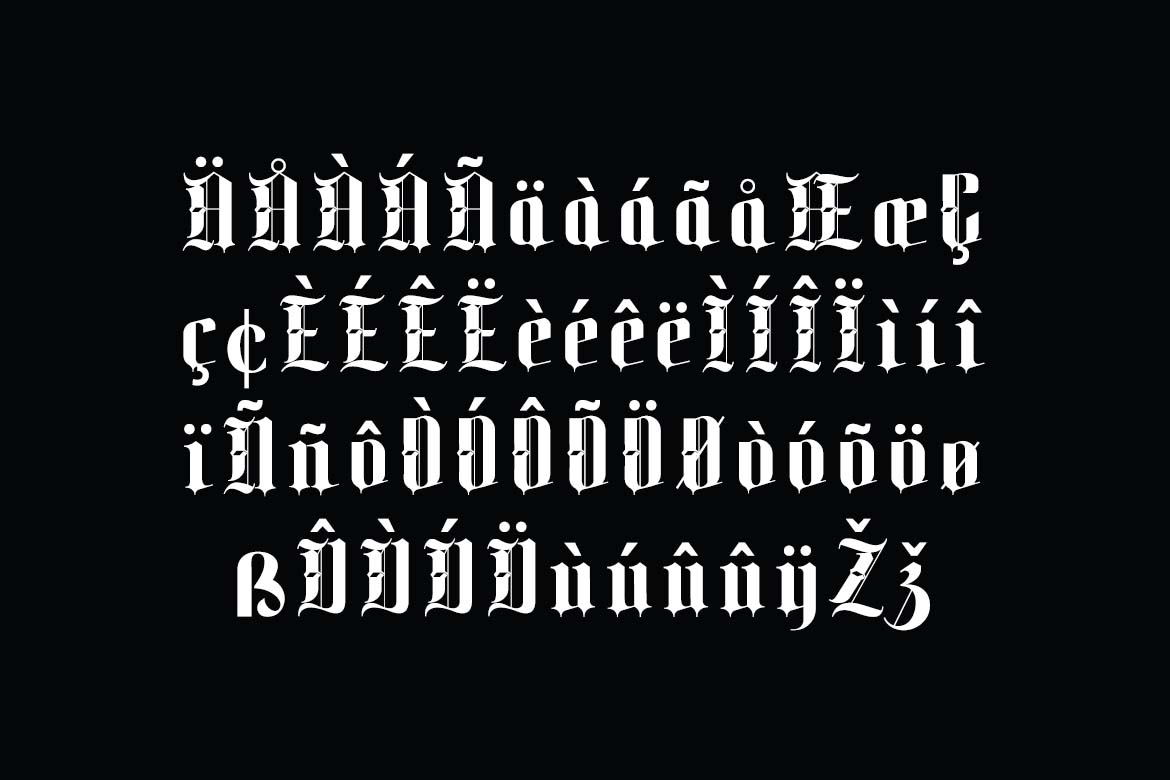 Monarch Shadow Blackletter Font-6