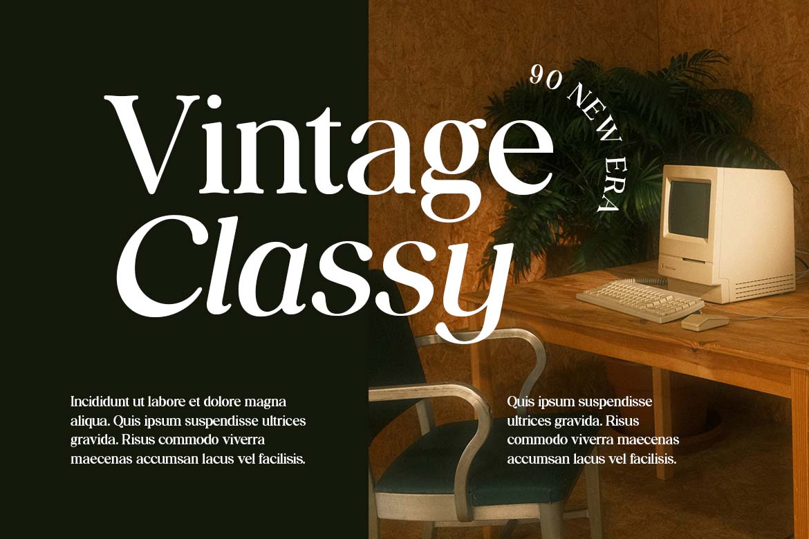 Golden Heritage Retro Serif Font-8