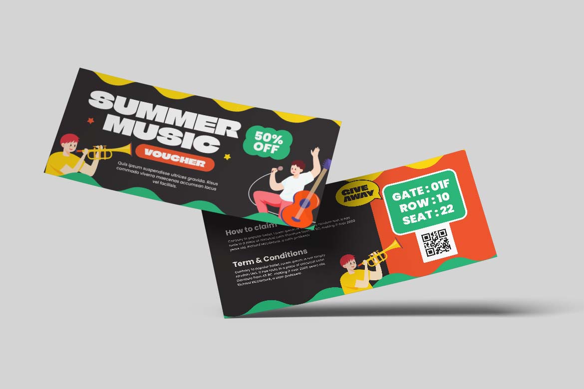 Summer Music Gift Card Voucher-1
