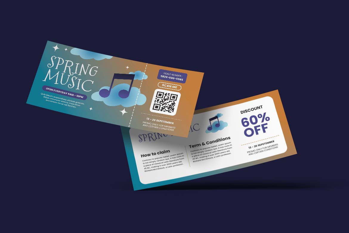 Spring Music Gift Card Voucher-1