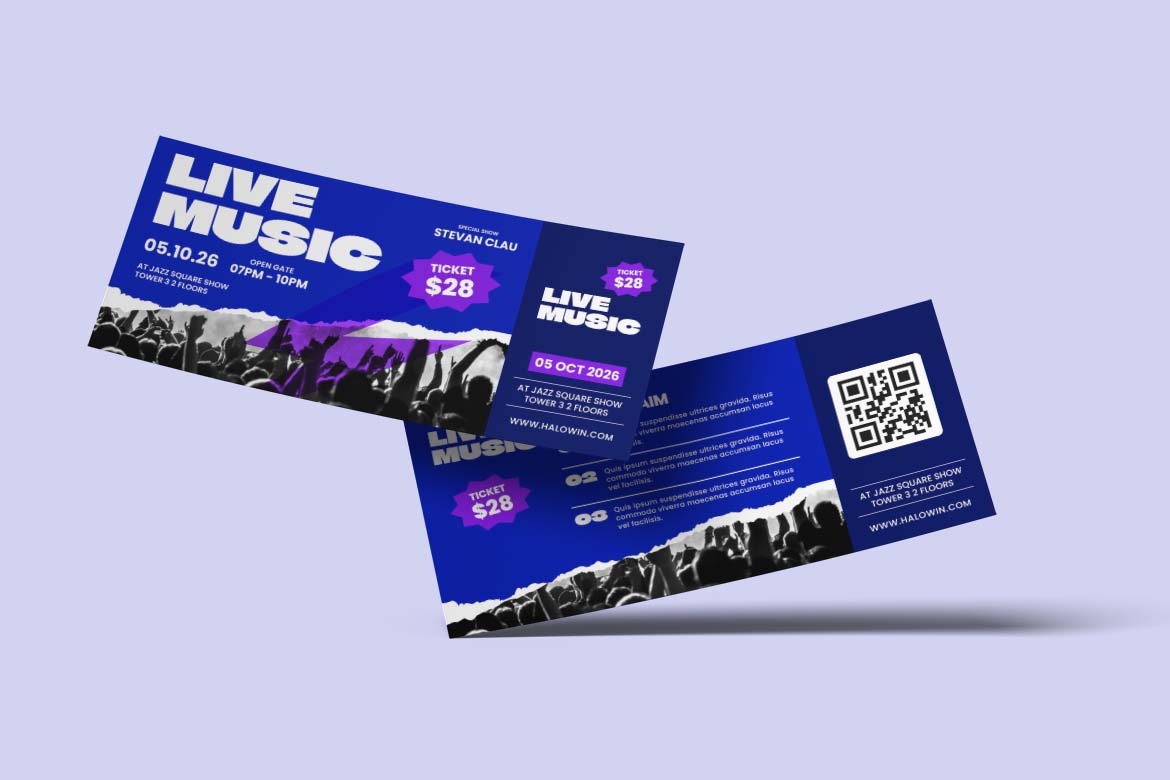 Blue Live Music Gift Card Voucher-1