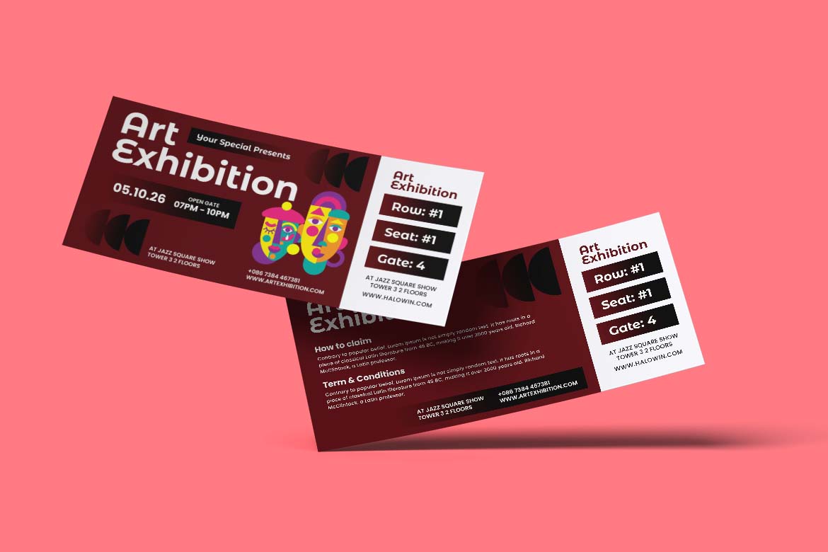 Art Exhibiton Gift Card Voucher-1