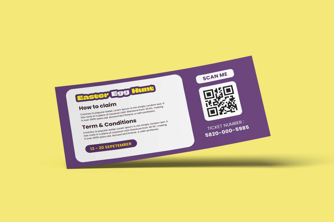 Purple Easter Egg Hunt Sale Gift Card Voucher-2