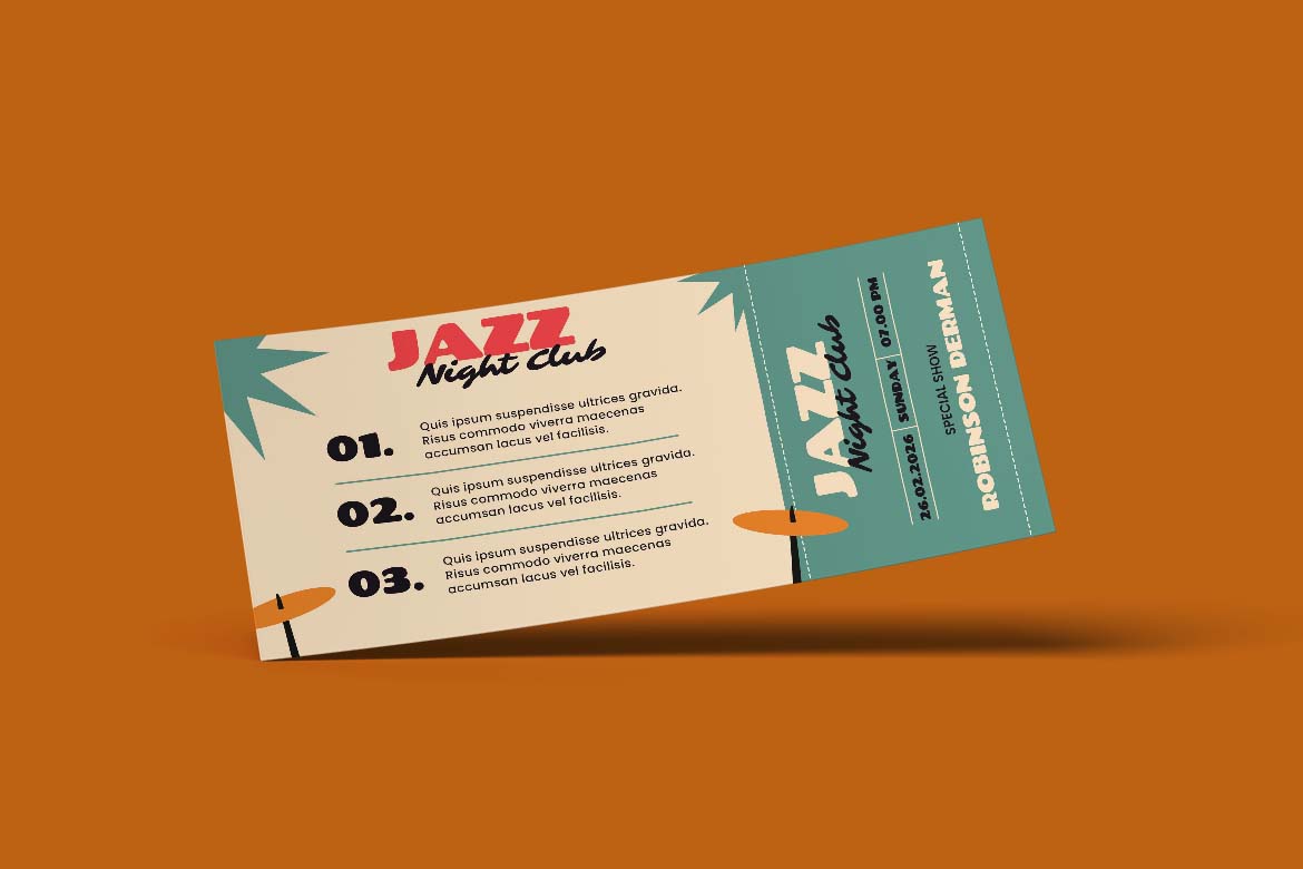 Jazz Night Club Gift Card Voucher-2