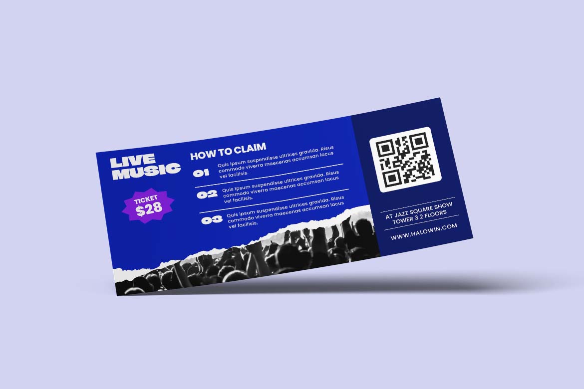 Blue Live Music Gift Card Voucher-2