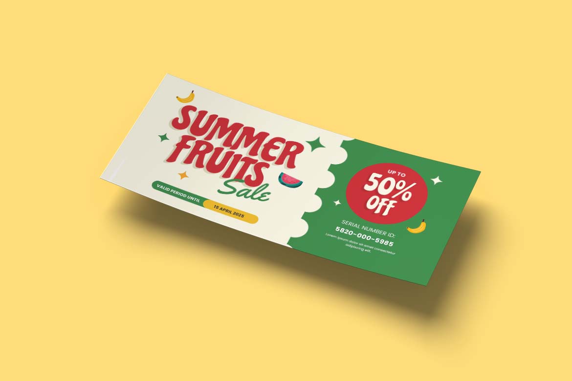 Summer Fruits Sale Gift Card Voucher-3