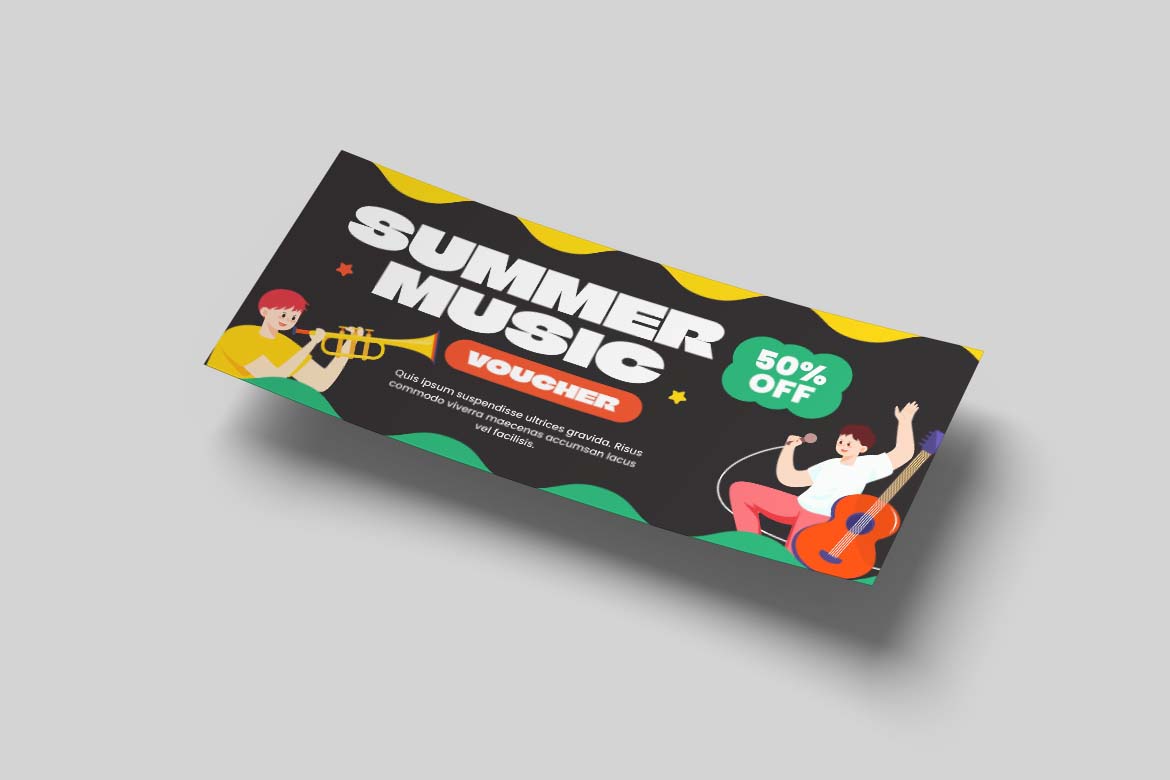 Summer Music Gift Card Voucher-3