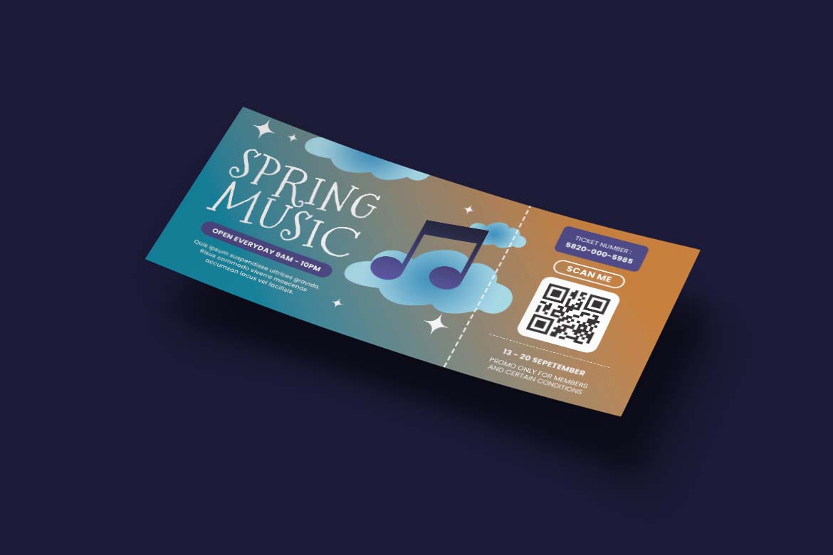Spring Music Gift Card Voucher-3