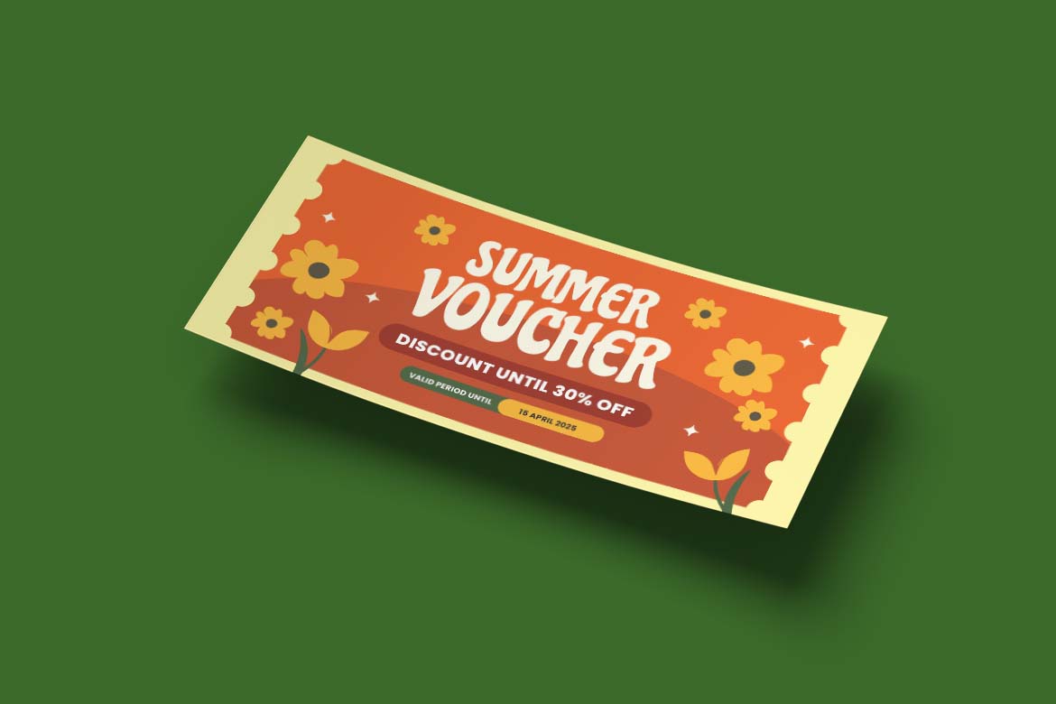 Orange Summer Sale Gift Card Voucher-3