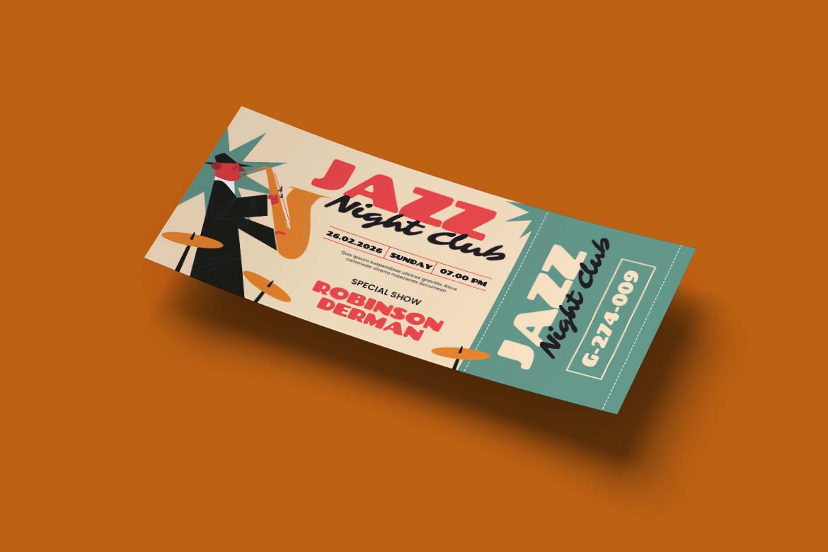 Jazz Night Club Gift Card Voucher-3