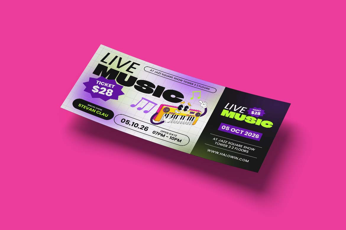 Live Music Gift Card Voucher-3