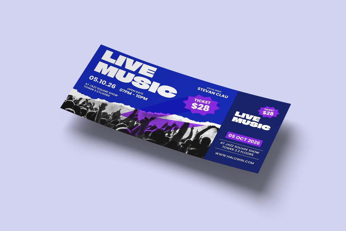 Blue Live Music Gift Card Voucher-3