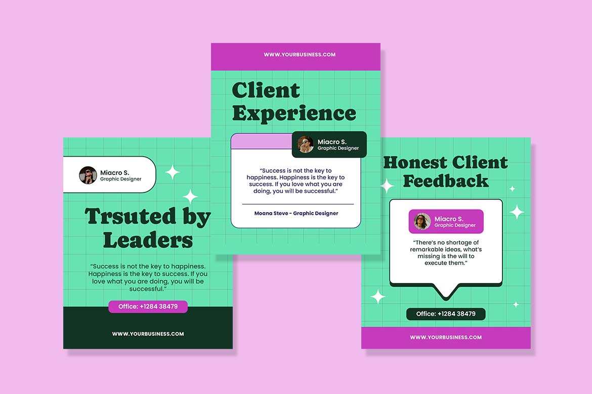 Green Customer Testimonial Instagram Post-1