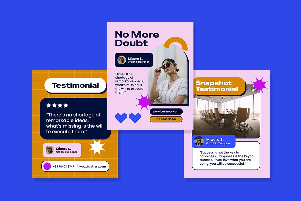 Brown Customer Testimonial Instagram Post-1