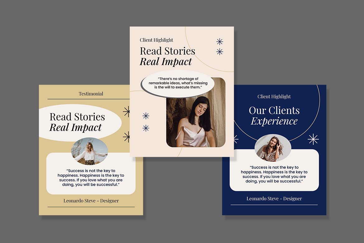 Beige Customer Testimonial Instagram Post-1