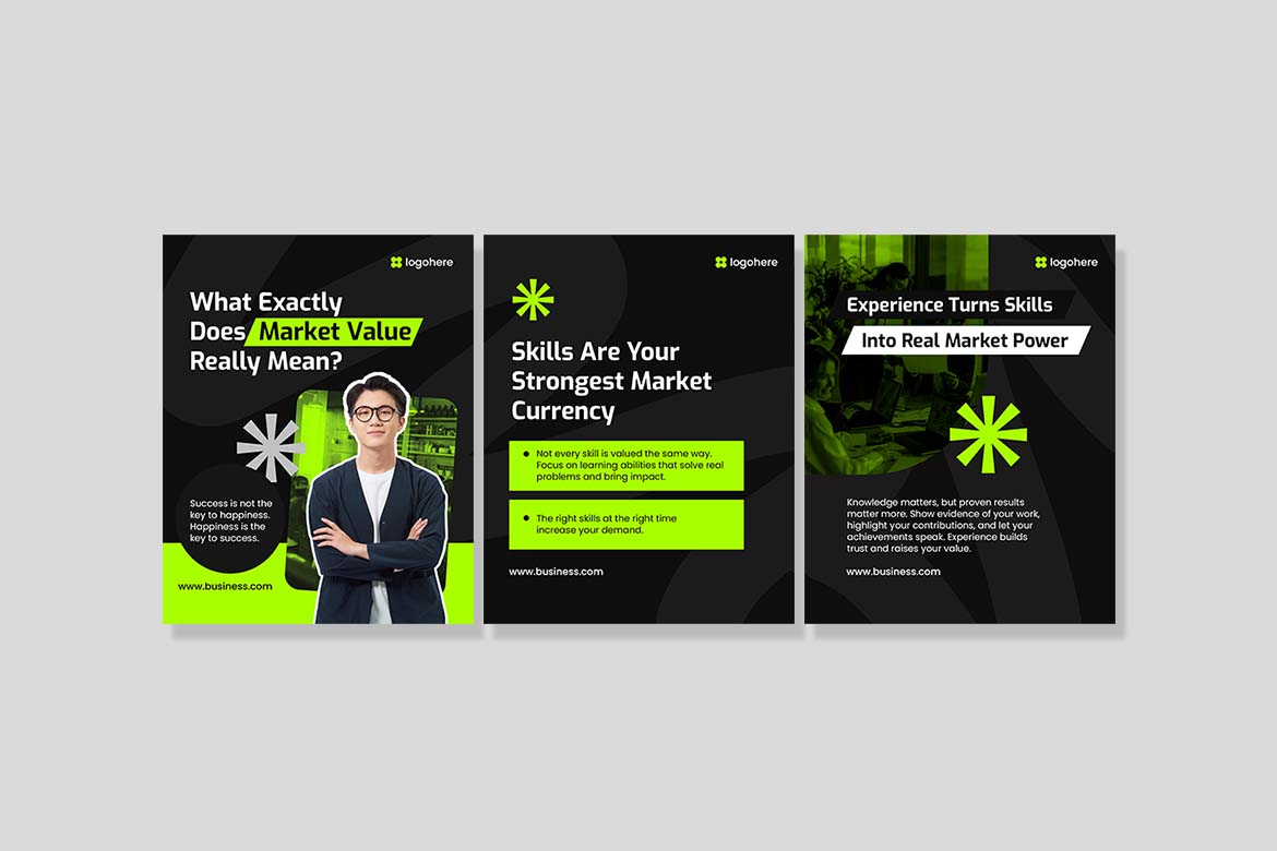 Market Value Green Instagram Carousel-1