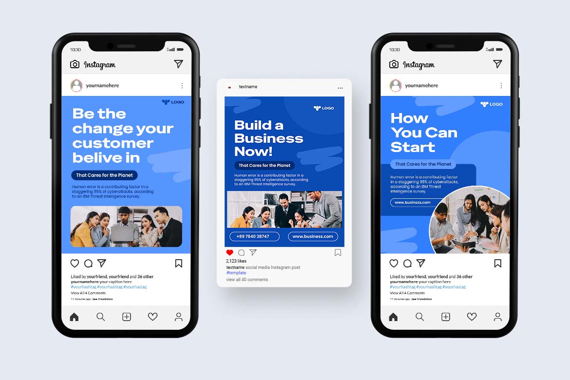 Blue Digital Business Instagram Post-2