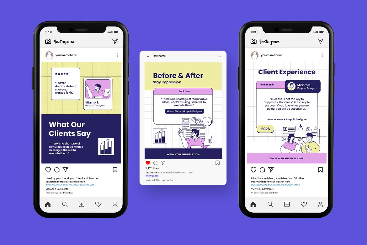 Pink Customer Testimonial Instagram Post-2