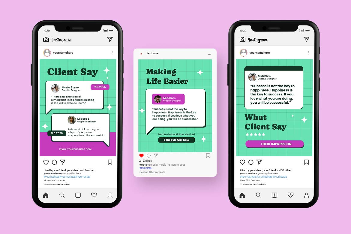 Green Customer Testimonial Instagram Post-2
