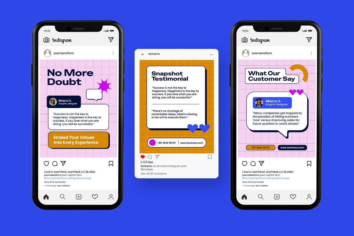 Brown Customer Testimonial Instagram Post-2