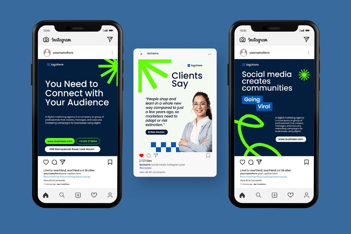 Navy Digital Marketing Instagram Post-2