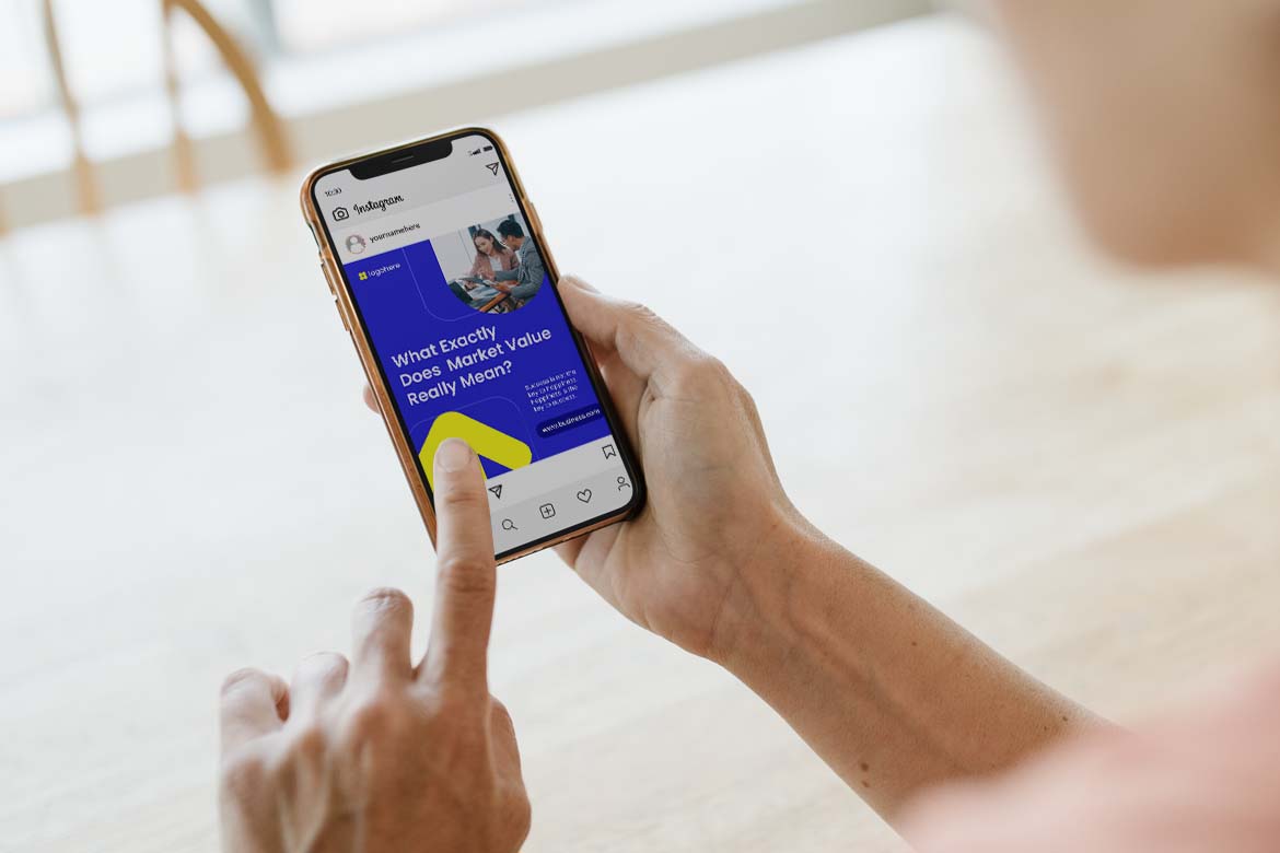 Blue Market Value Instagram Carousel-3