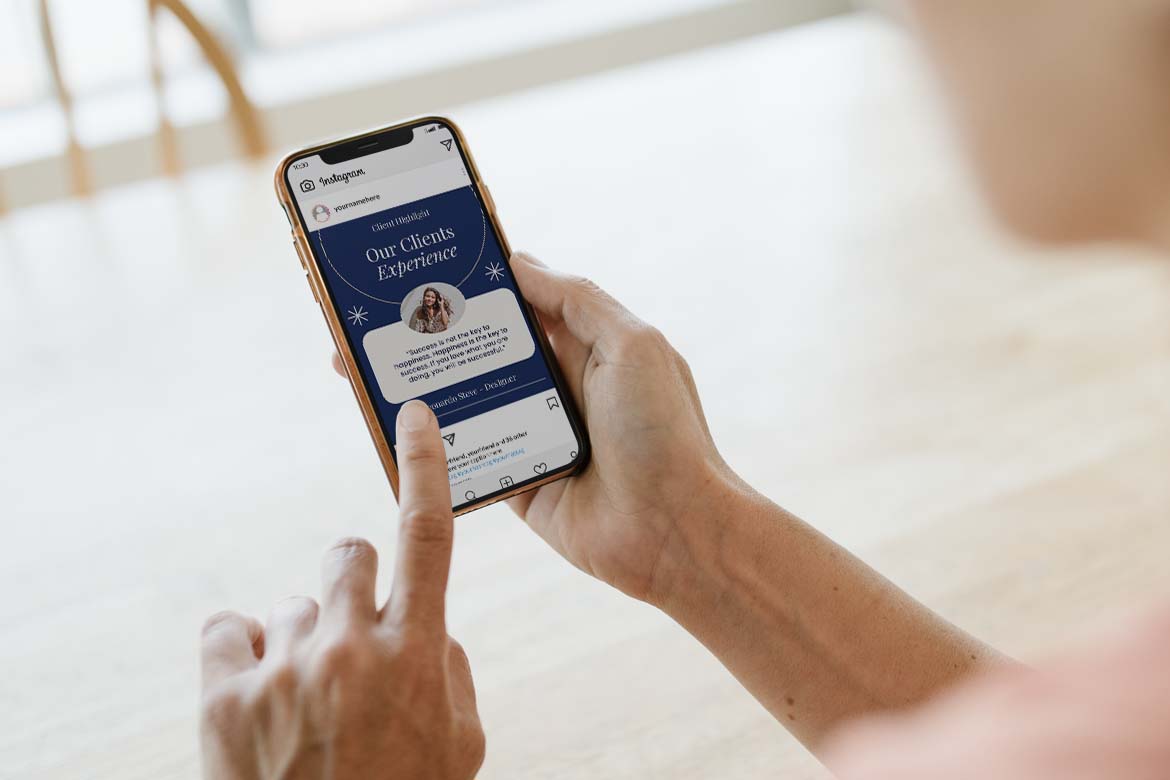 Beige Customer Testimonial Instagram Post-3