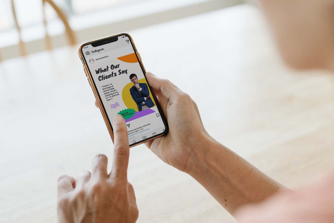 Colorful Customer Testimonial Instagram Post-3