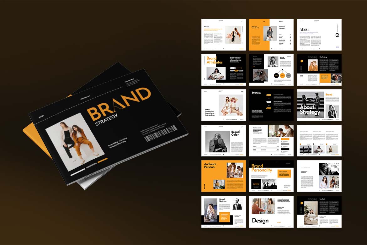 Black Orange Modern Brand Strategy-4