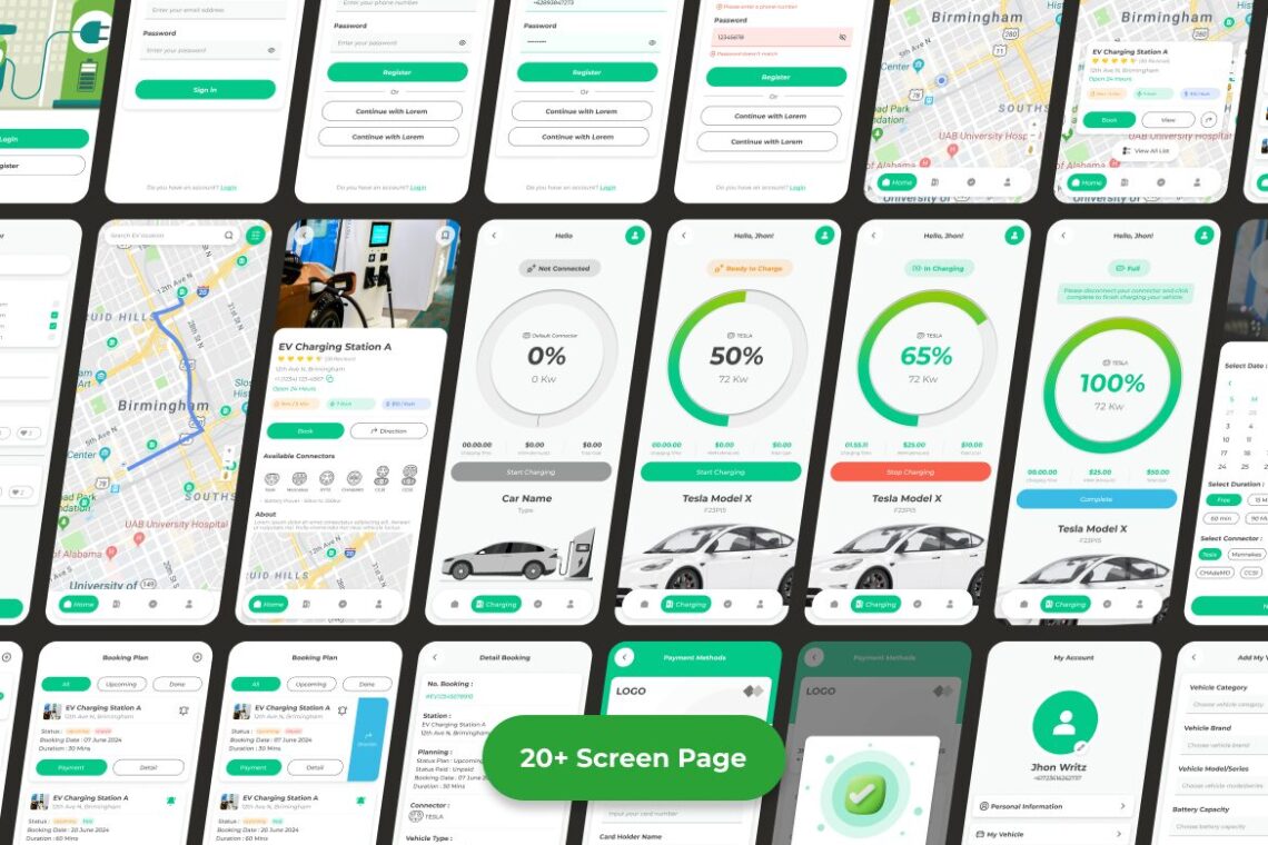 EV Charging Mobile UI KIT-1