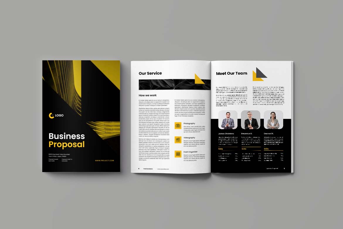 Black Yellow Elegant Design Business Proposal-1