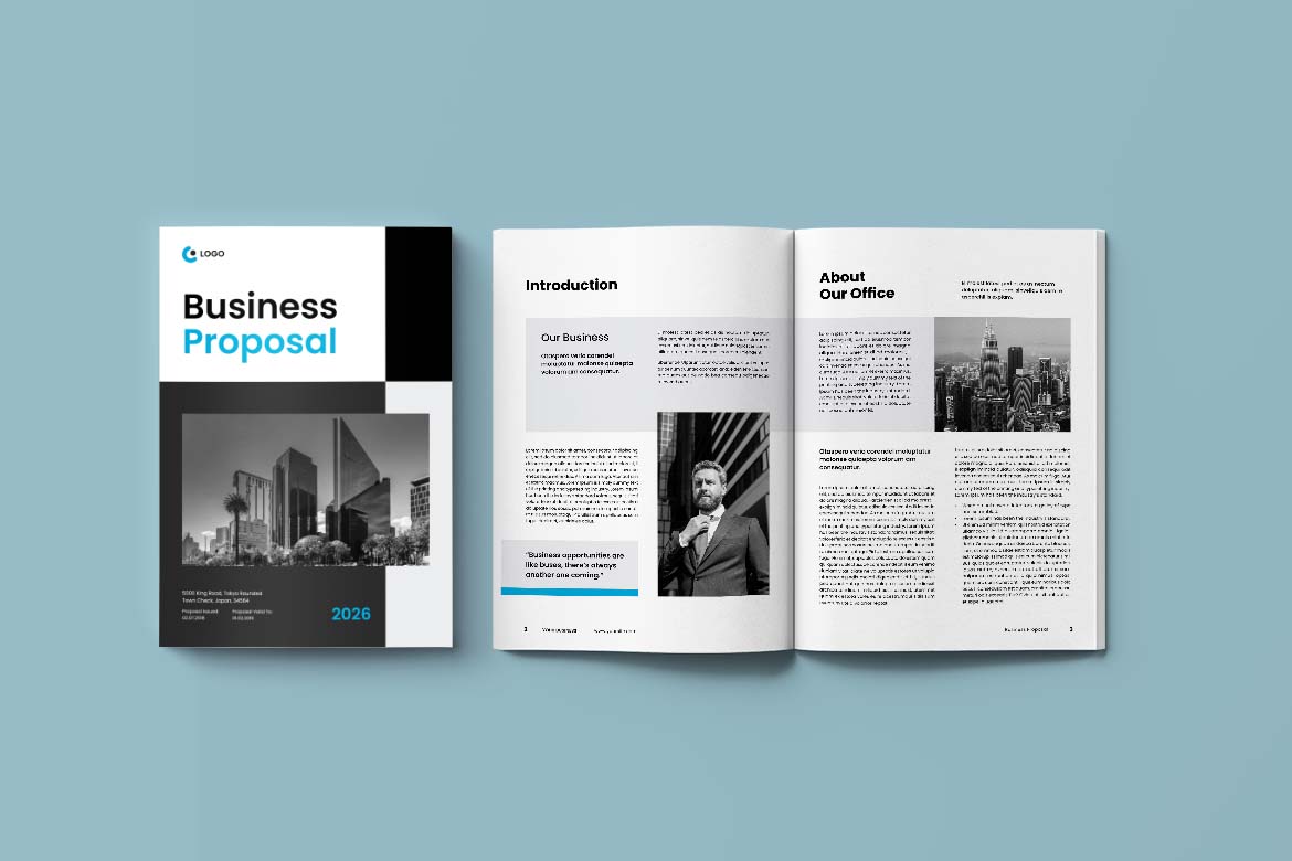 Black Blue Elegant Design Business Proposal-1