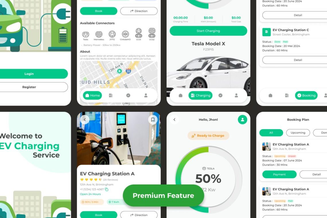 EV Charging Mobile UI KIT-2