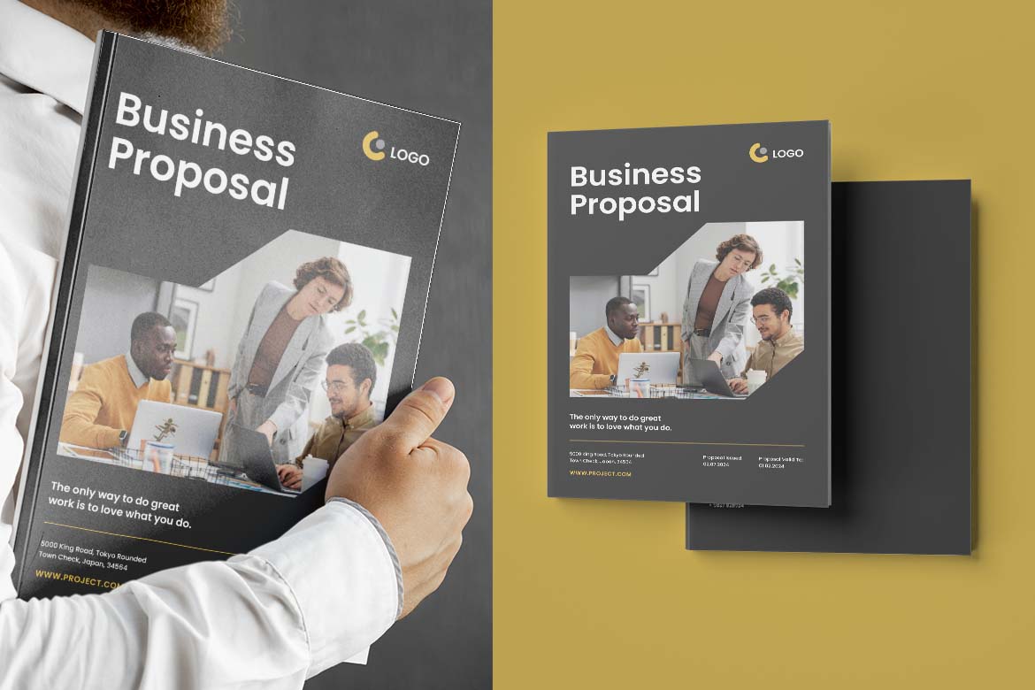 Black Yellow Company Business Proposal-2