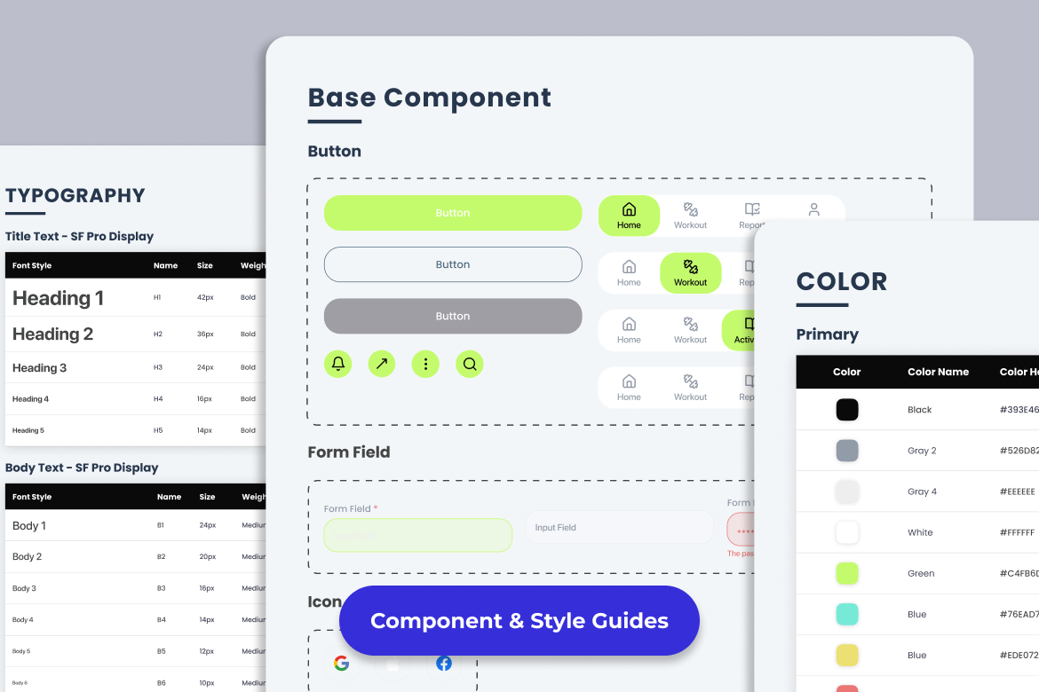 Fitness Application Mobile UI KIT-3