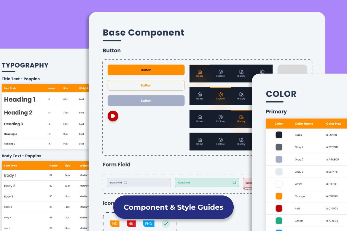 Movie Stream Application Mobile UI KIT-3