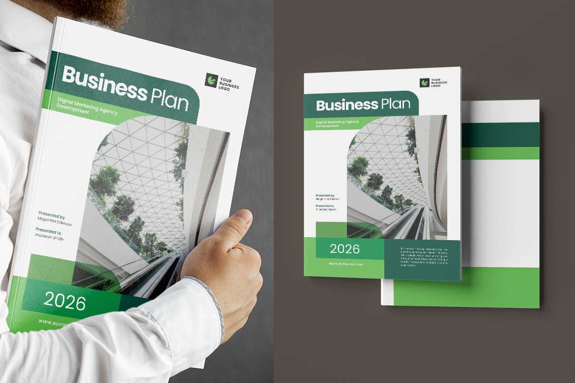 Green White Digital Marketing Business Plan-3