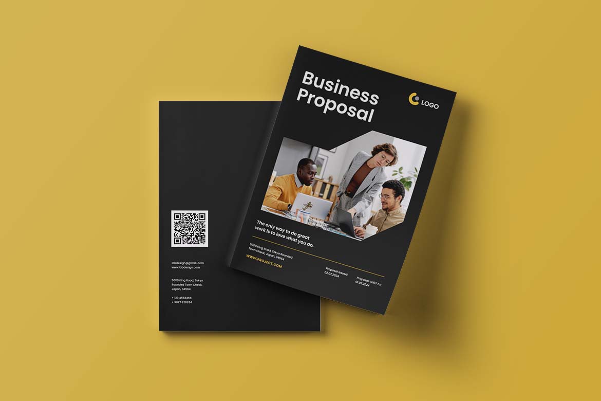 Black Yellow Company Business Proposal-4