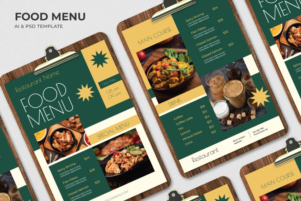 Seafood Restaurant Food Menu-1