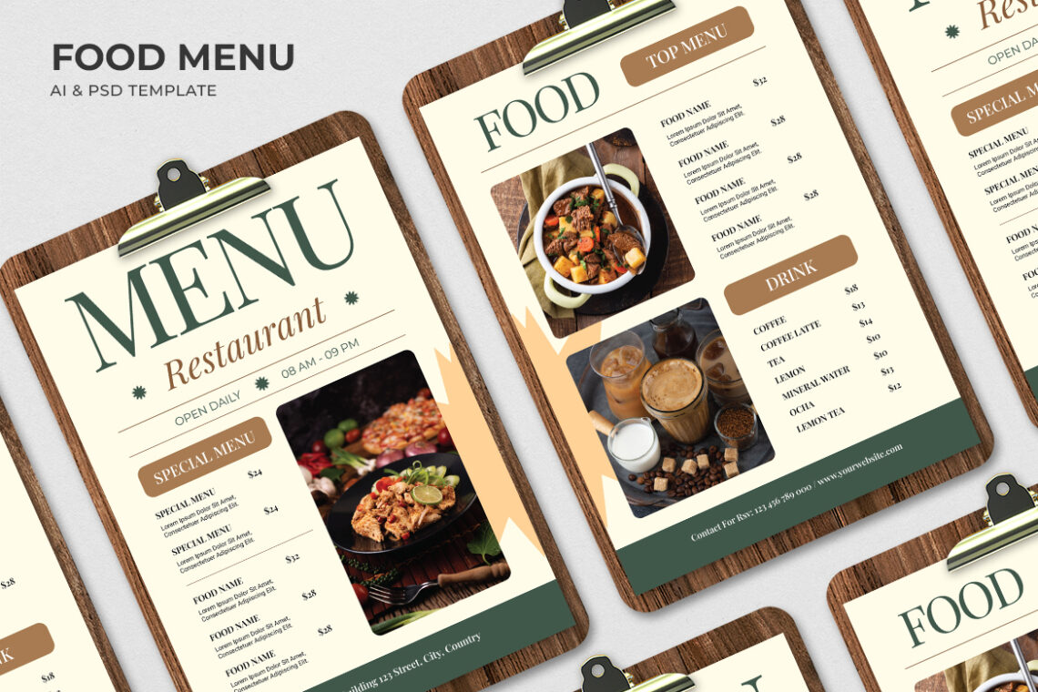 Simple Restaurant Food Menu-1