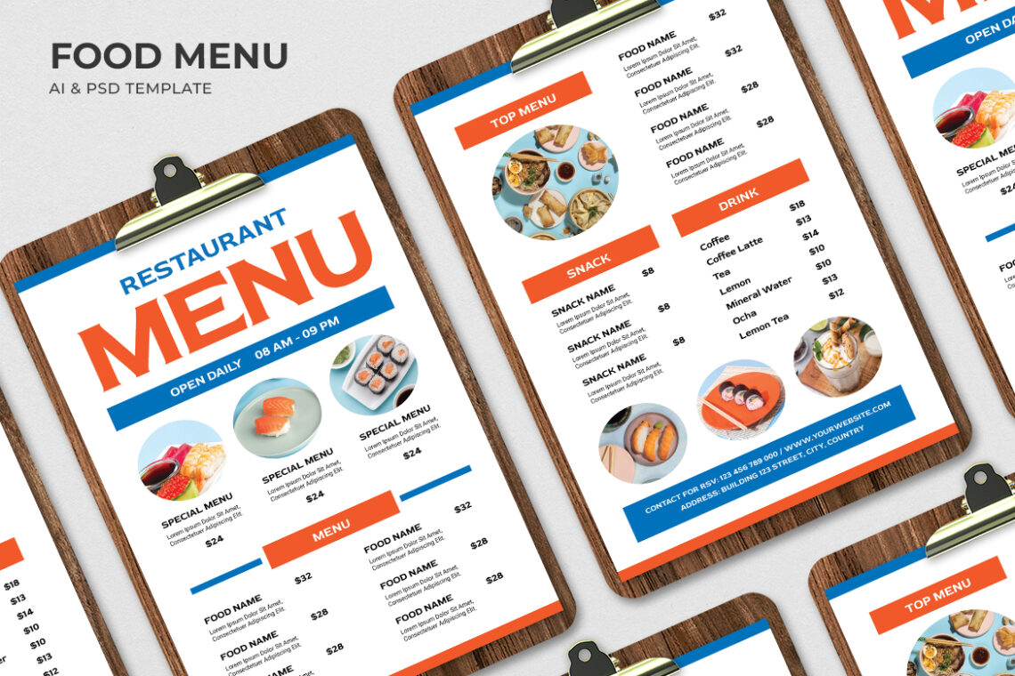 Sushi Restaurant Food Menu-1