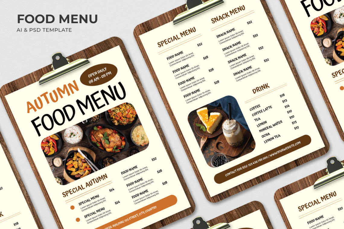 Autumn Restaurant Food Menu-1