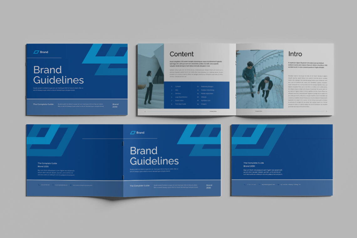White Blue Template Brand Guidelines-1