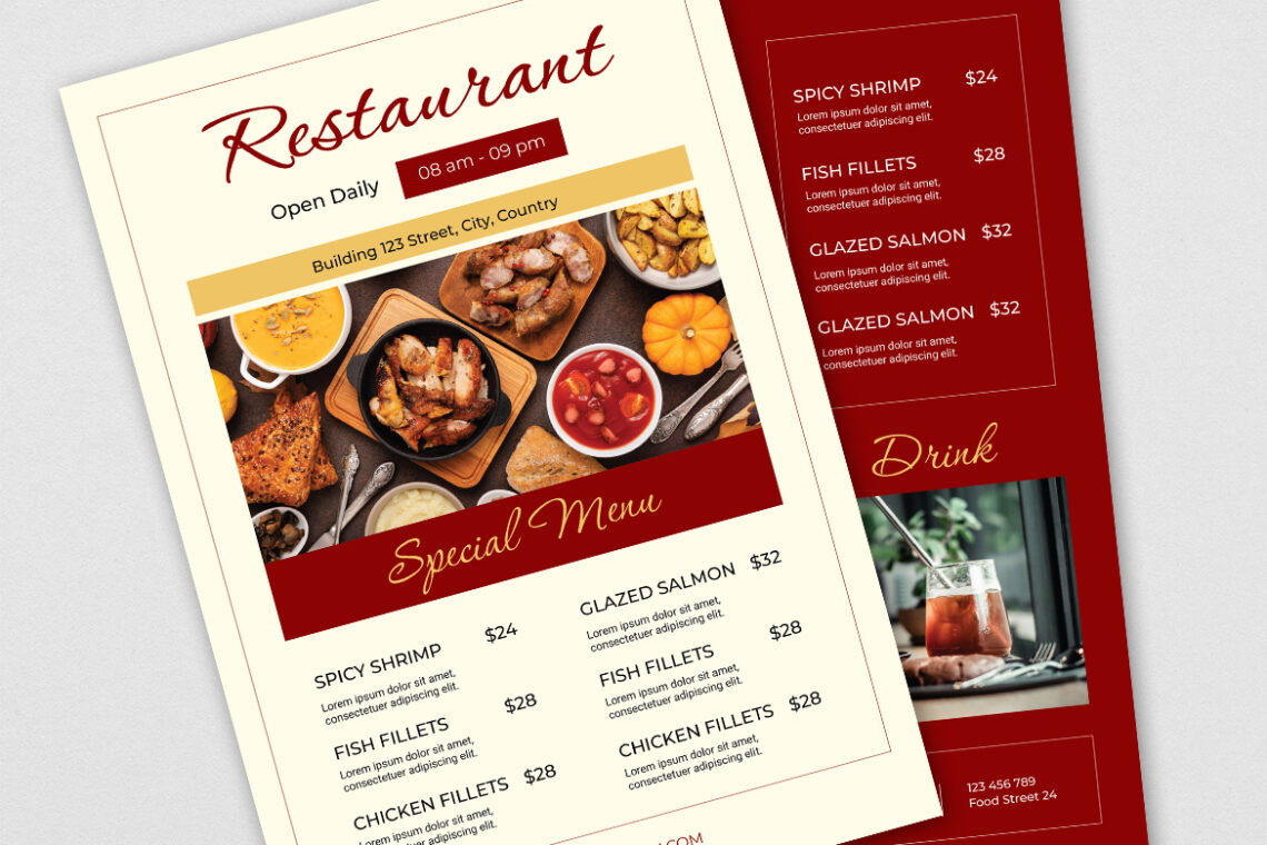 Seafood and Coffe Restaurant Food Menu-2