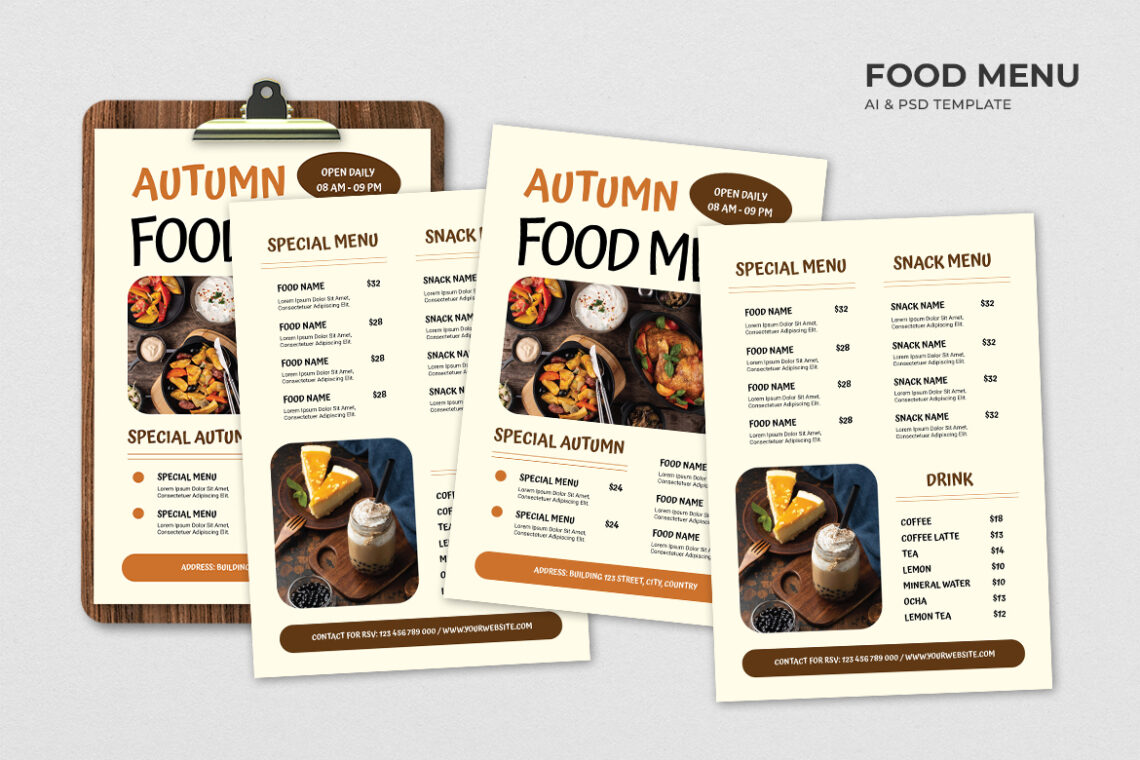 Autumn Restaurant Food Menu-3