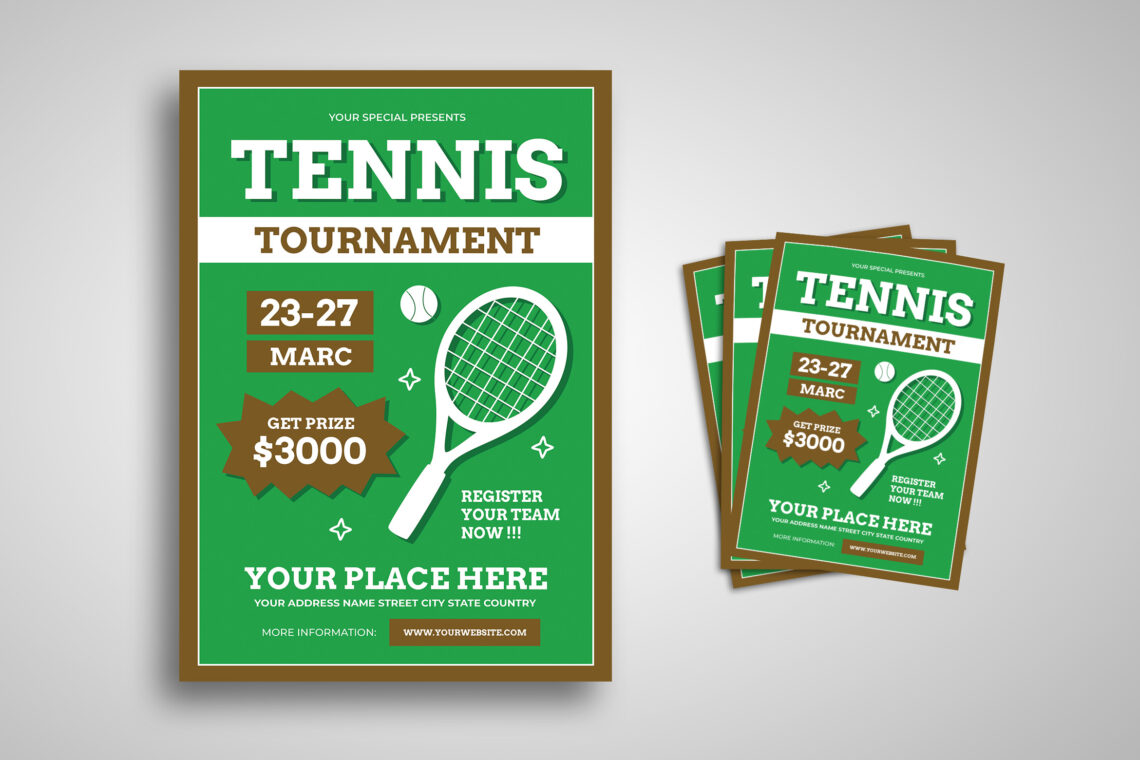 Green Tennis Tournament Flyer-4