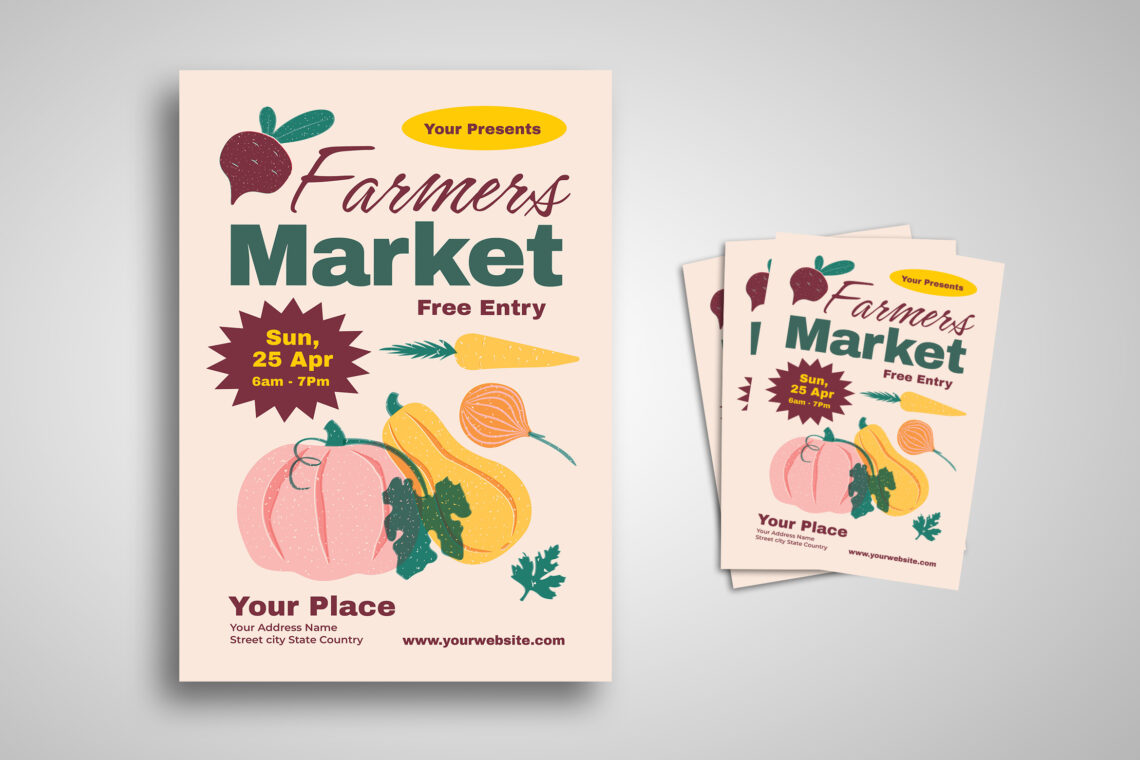 Pink Maroon Farmers Market Flyer-4
