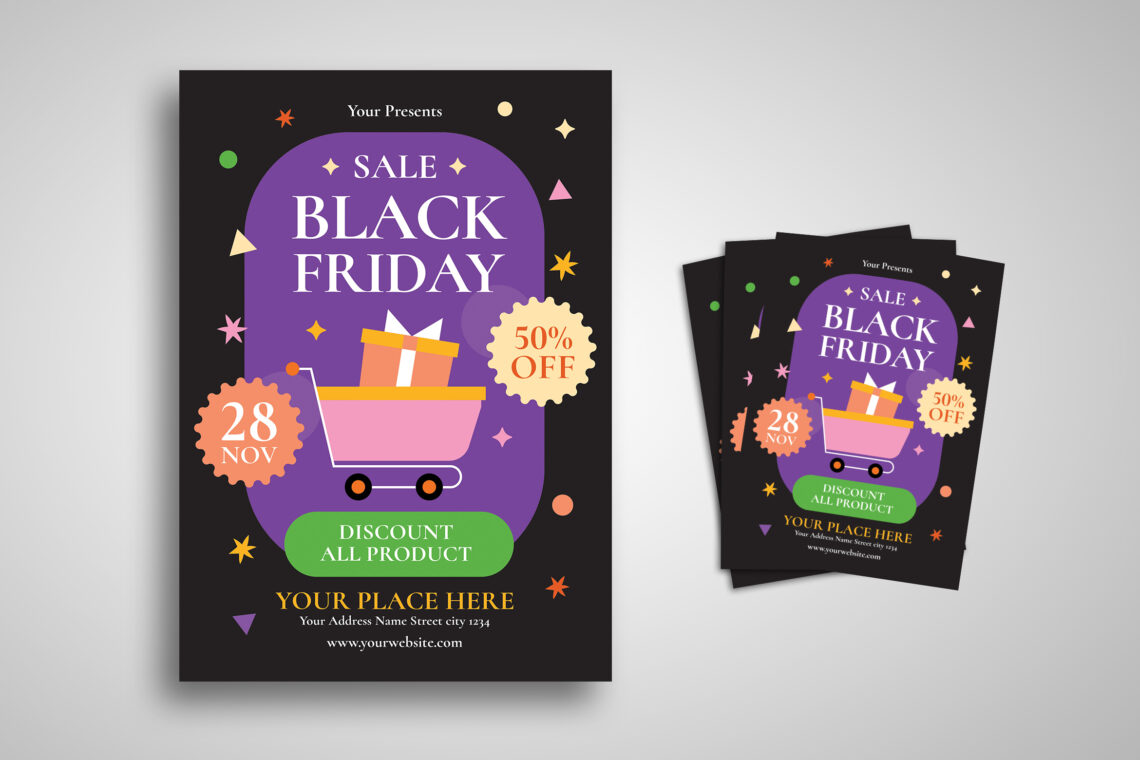 Black Friday Sale Purple Flyer-4