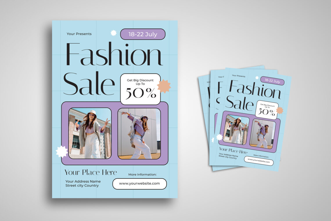 Sky Blue Fashion Sale Flyer-1