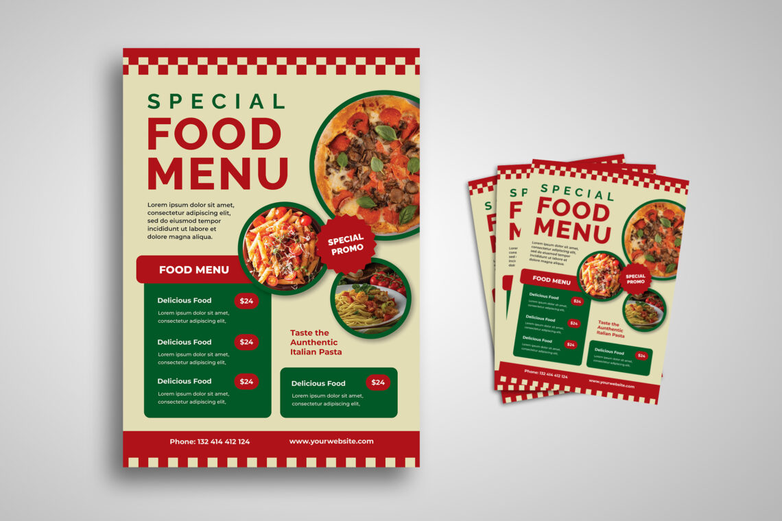 Italian Special Food Menu Flyer-1
